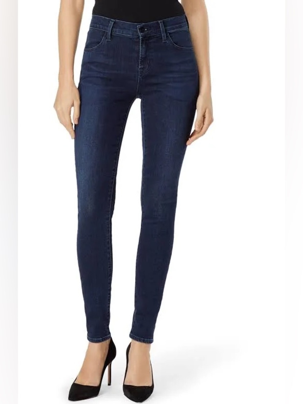 J Brand Indigo High-Rise Skinny Jeans